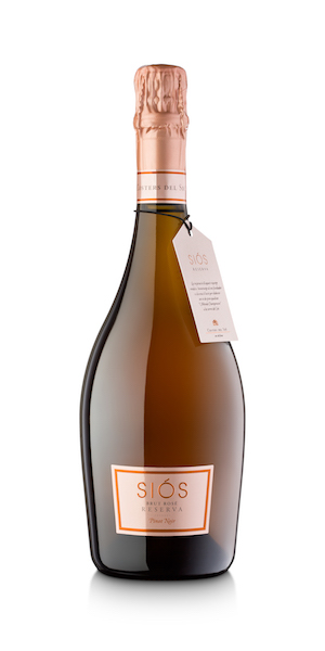 Sparkling wine Sios Brut Rose bottle