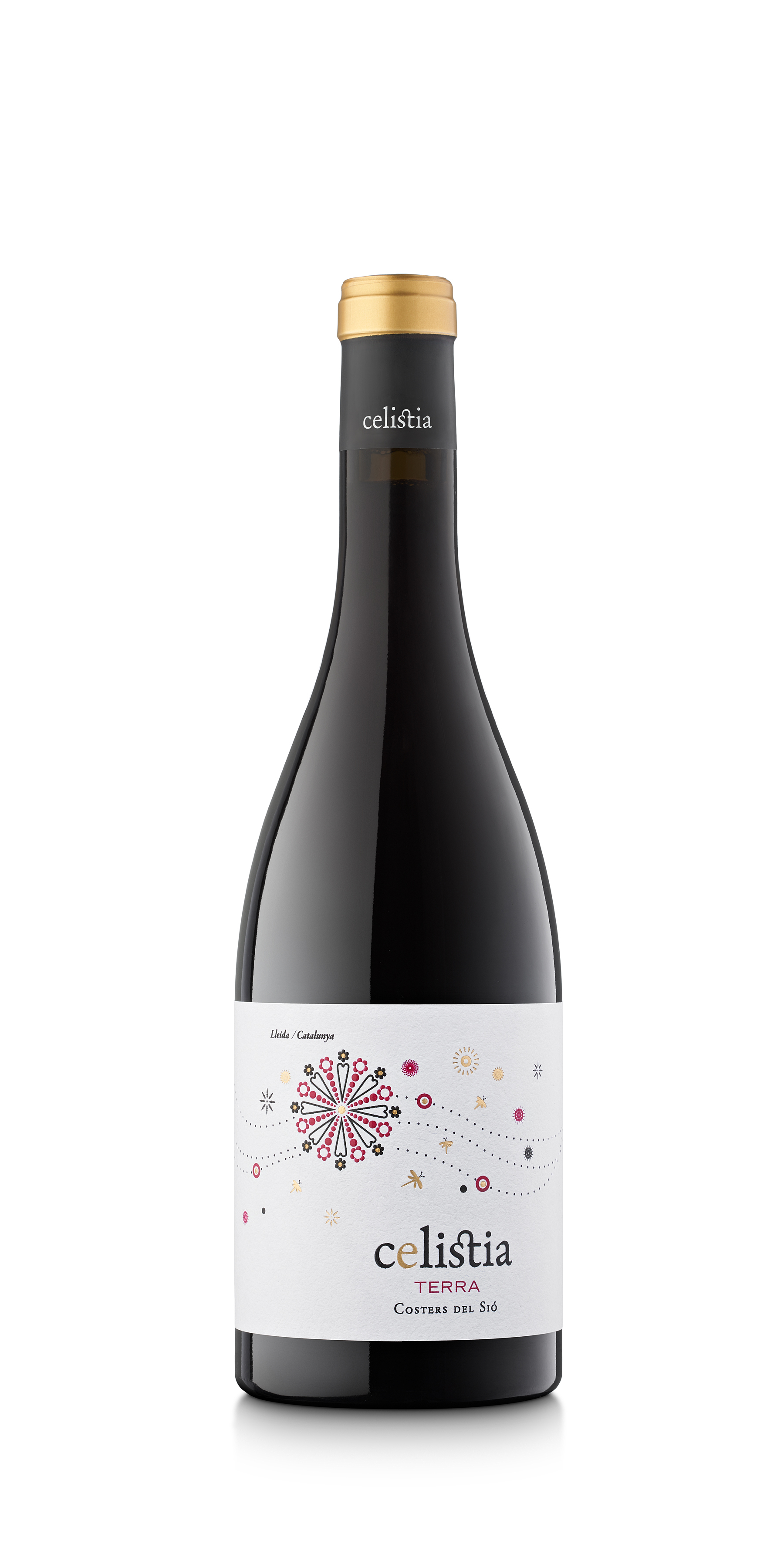 Red wine Celistia Terra bottle | Costers del Sio Winery