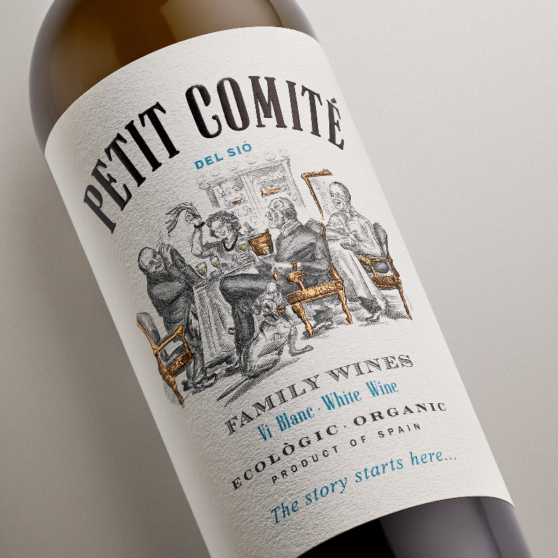 White Wine Petit Comité label | Costers del Sió Winery | DO Costers del Segre