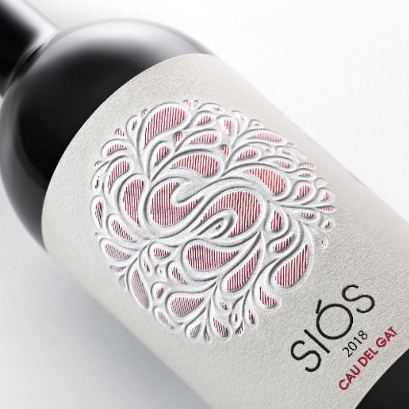 Wine Siós Cau del Gat 2018 label | Costers del Sió Winery