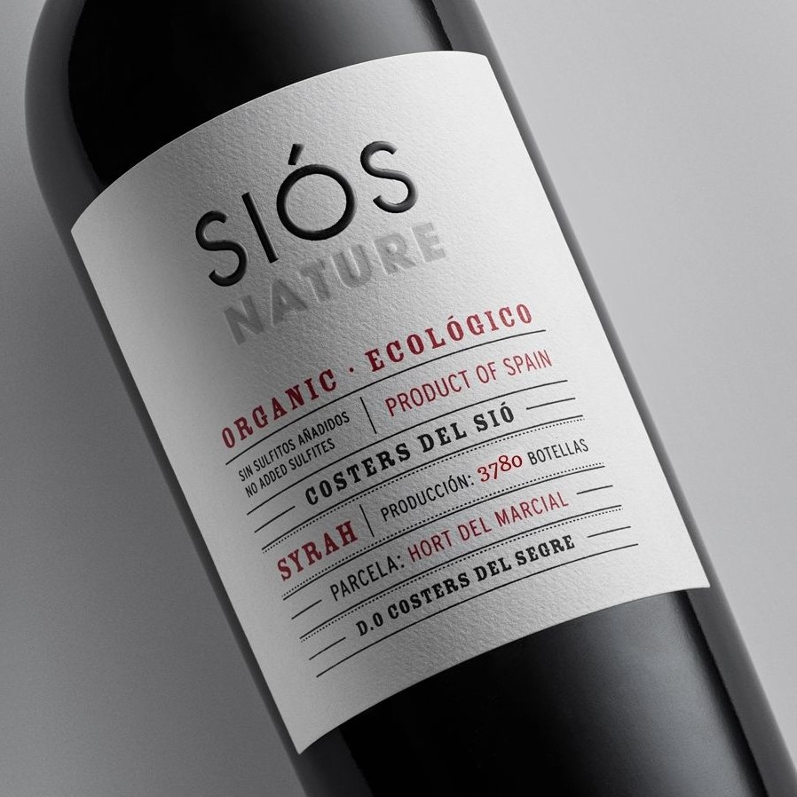 Vin Rouge Siós Nature tag | Caves Costers del Sió