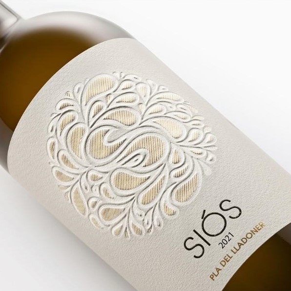 White wine Siós Pla del Lladoner label | Costers del Sió Winery