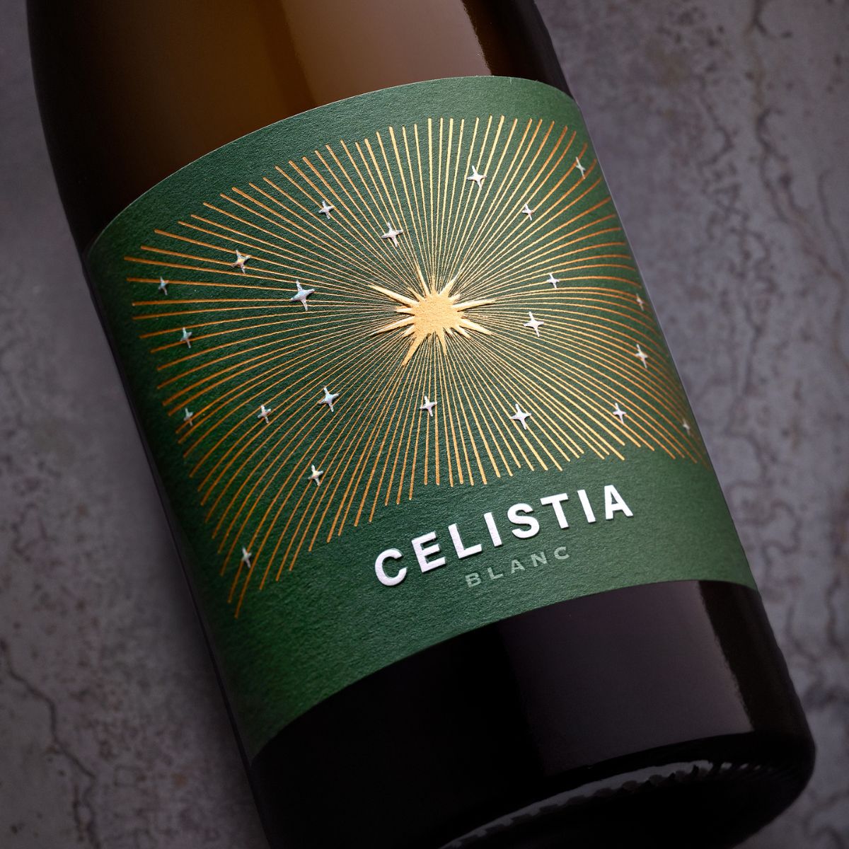 White wine Celistia label | Costers del Sió Winery | D.O. Costers del Segre