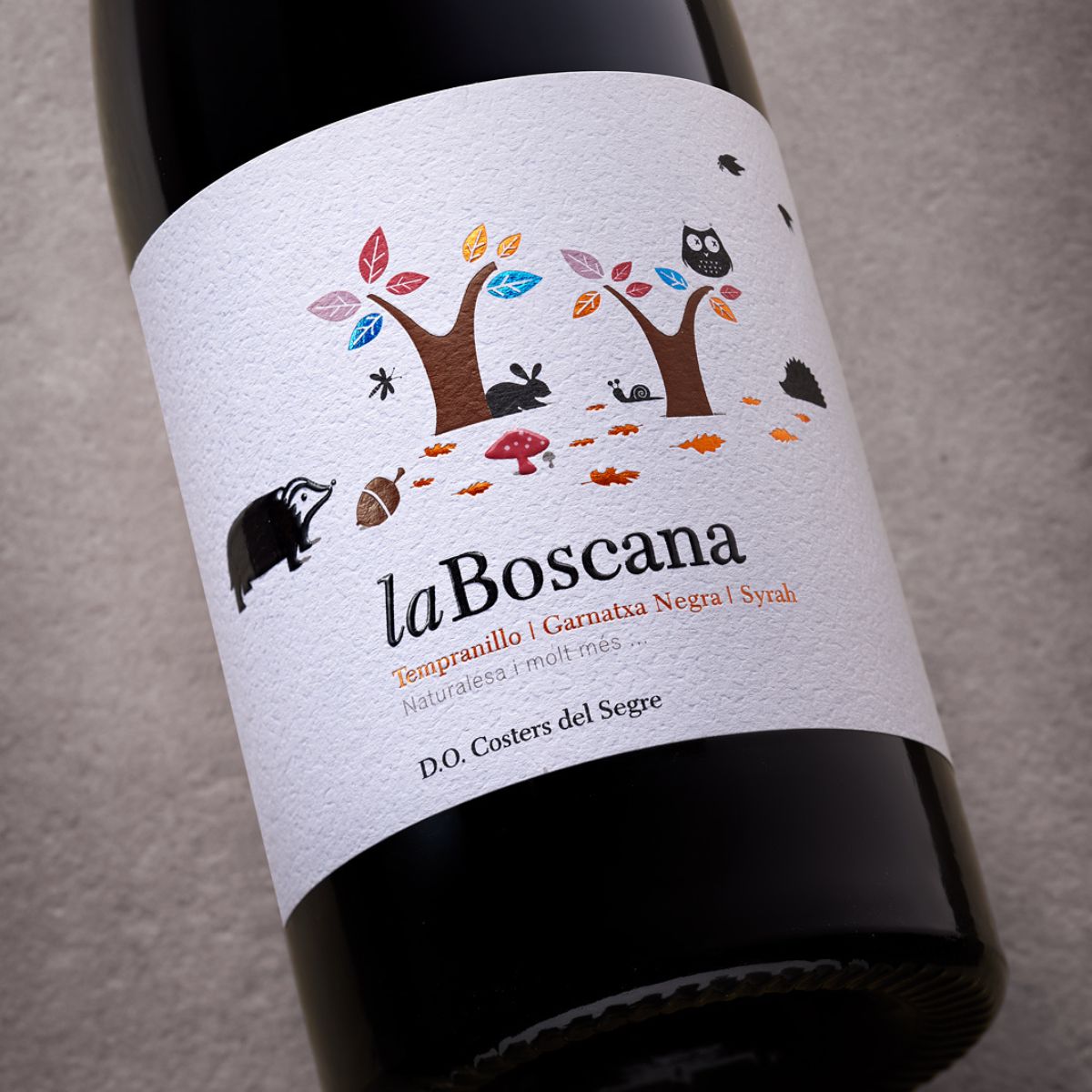 Red Wine La Boscana label | Costers del Sió Winery | D.O. Costers del Segre