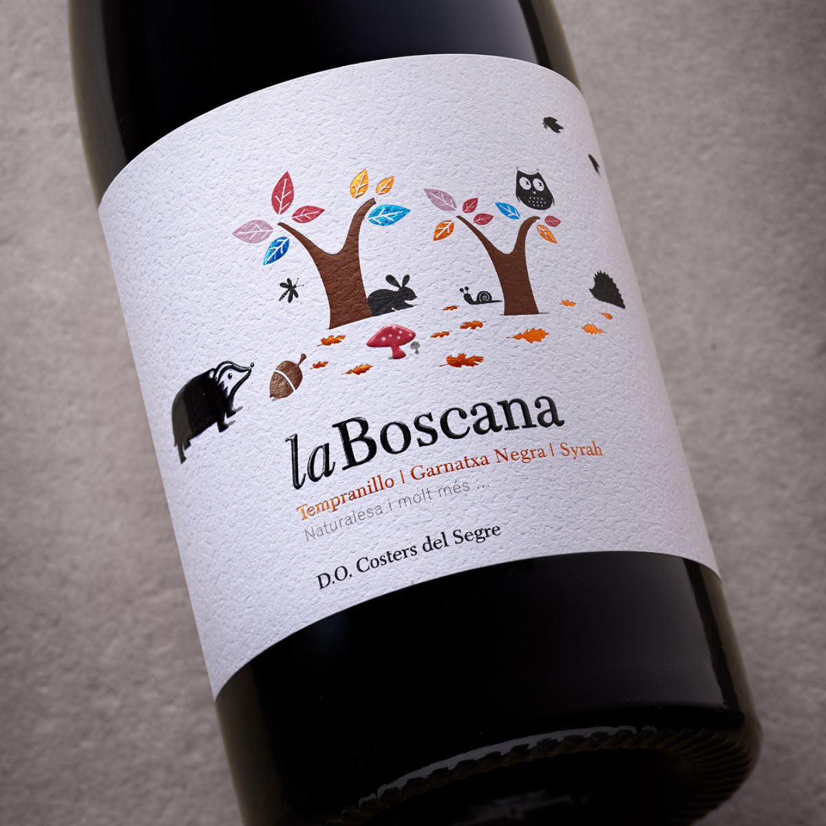 Vino tinto La Boscana etiqueta | Bodegas Costers del Sió | D.O. Costers del Segre