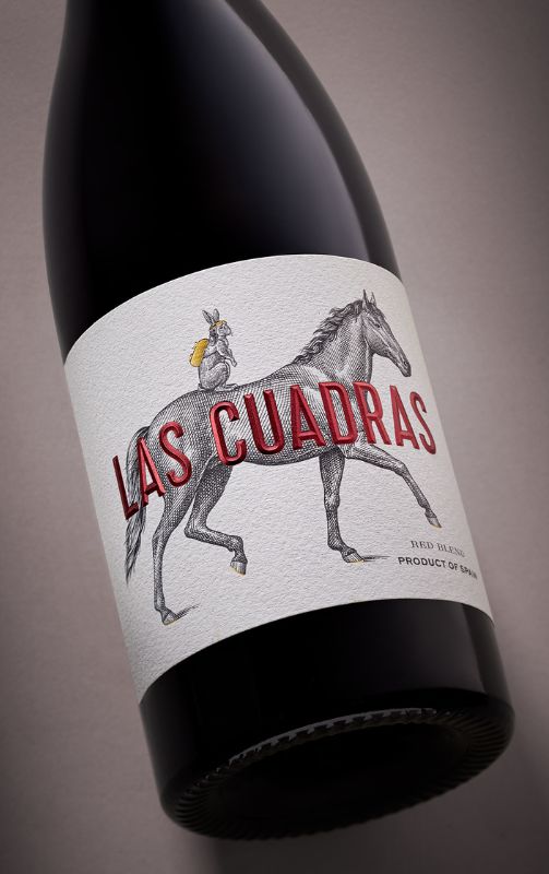 Red wine label Las Cuadras | Costers del Sió Winery | D.O. Costers del Segre