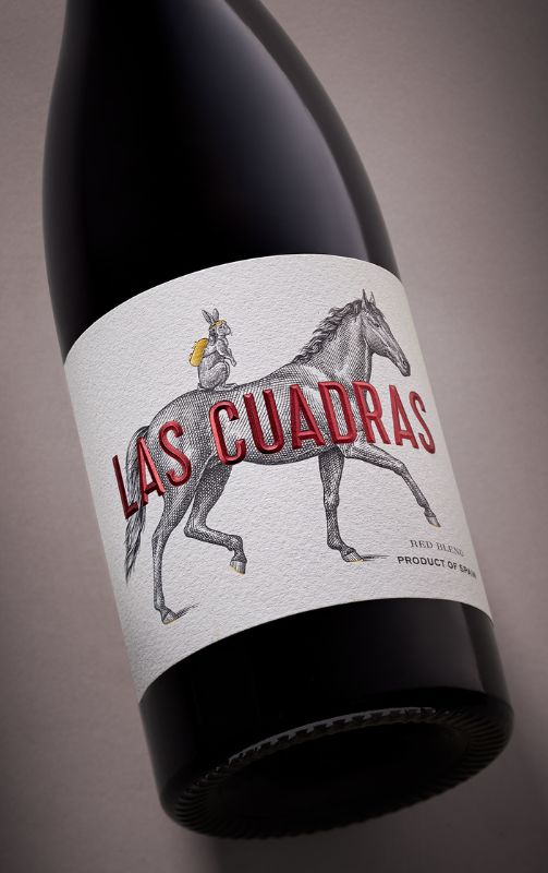 Weinetikett Las Cuadras Rotwein | Costers del Sió Weingut | D.O. Costers del Segre