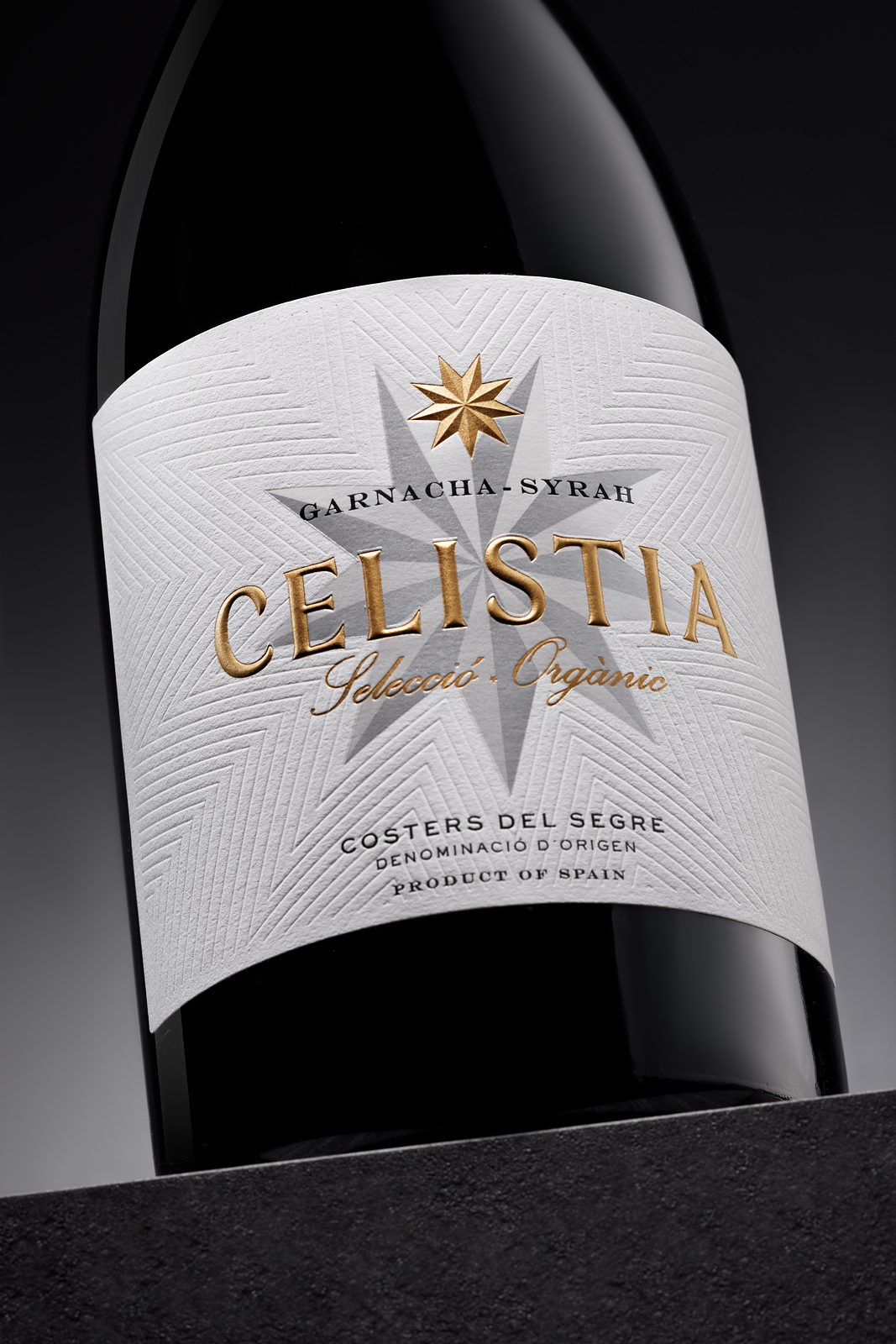 Aged Red wine Celistia label | Costers del Sió Winery | D.O. Costers del Segre