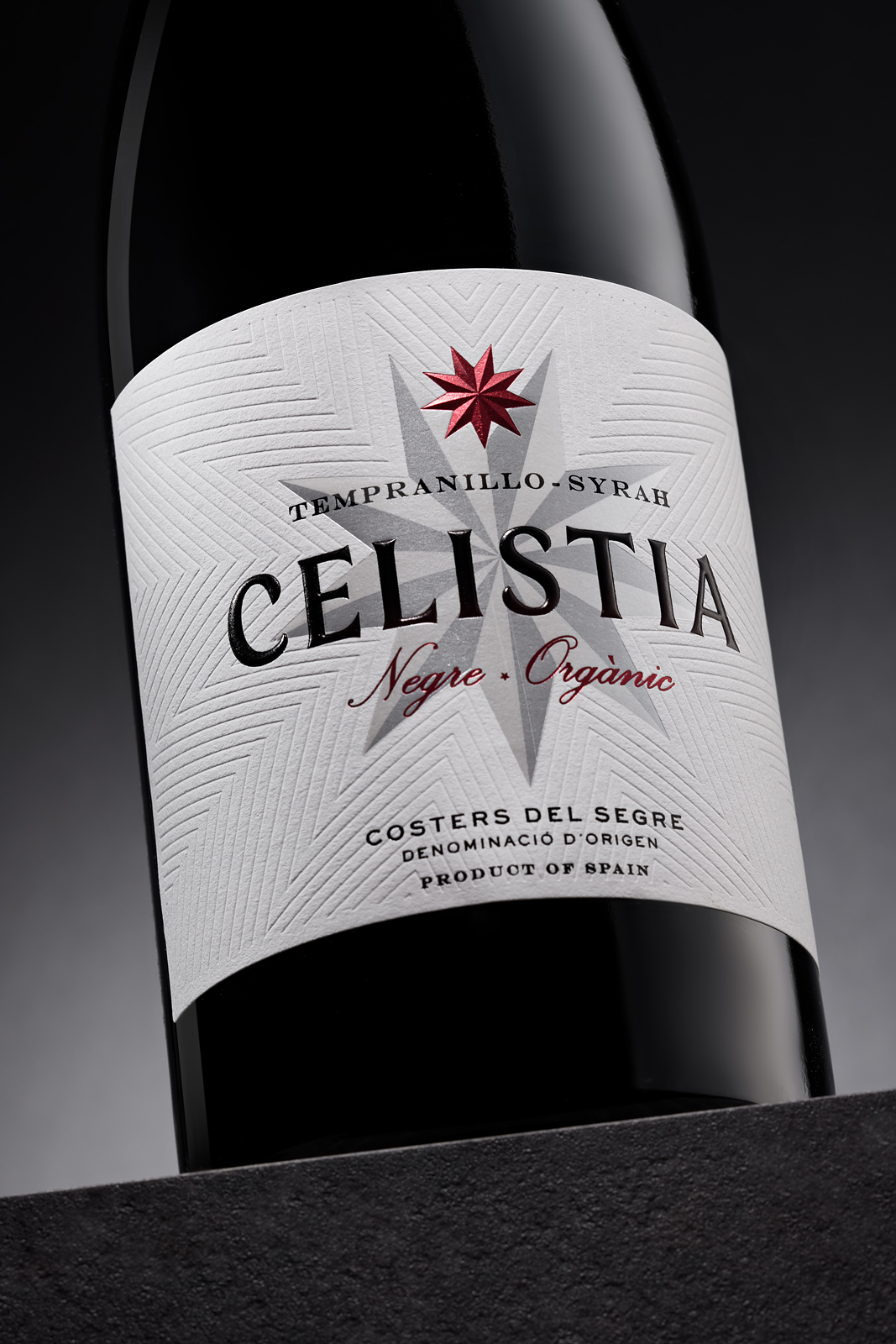 Red Wine Celistia label | Costers del Sió Winery | D.O. Costers del Segre