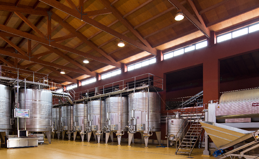 Tancs de fermentació del vi | Celler Costers del Sió