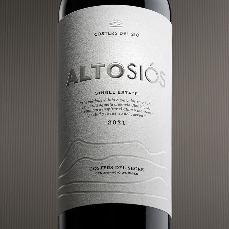 Red Wine Alto Siós label | Costers del Sió Winery