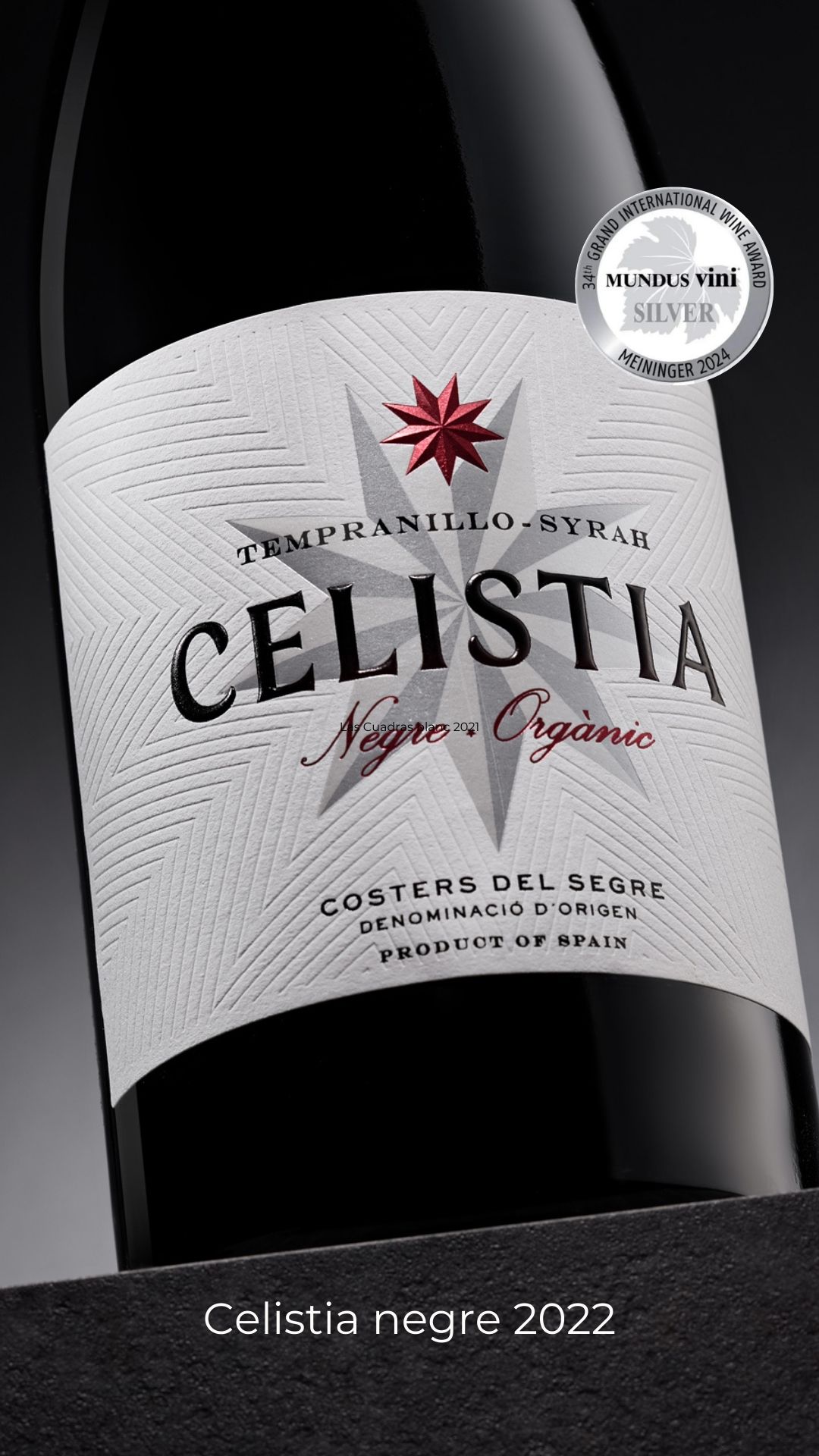 Vino tinto Celistia | Plata Mundus Vini 2024