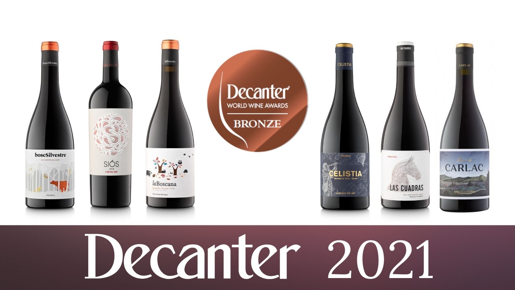 Decanter 2021 | Medallas Bronce Bodegas Costers del Sió
