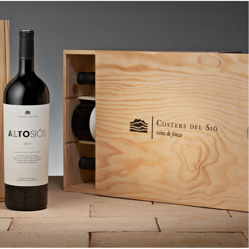 Lotes de vino | Alto Siós Magnum en caja de madera 3 botellas Lotes de vino | Alto Siós Magnum en caja de madera 3 botellas